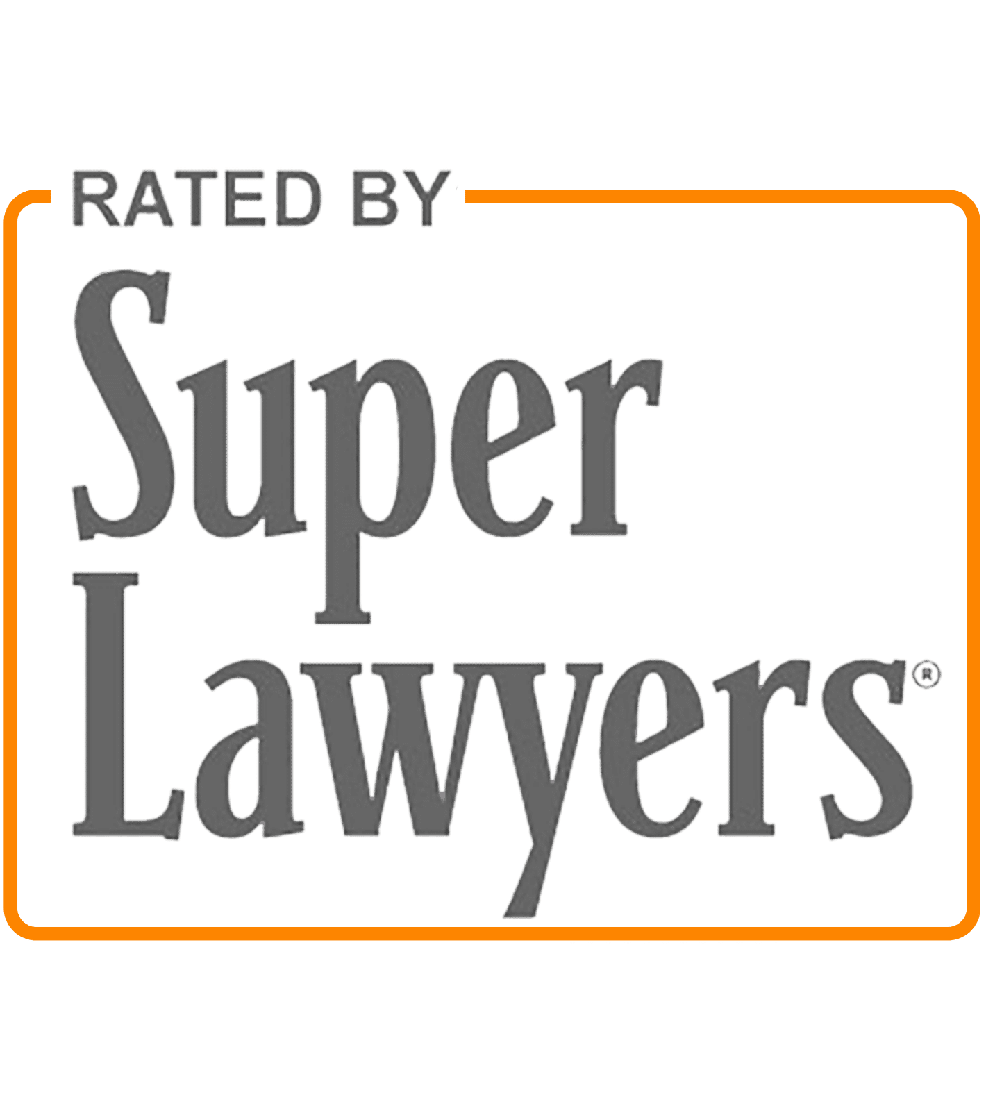 Rated by Super Lawyers badge