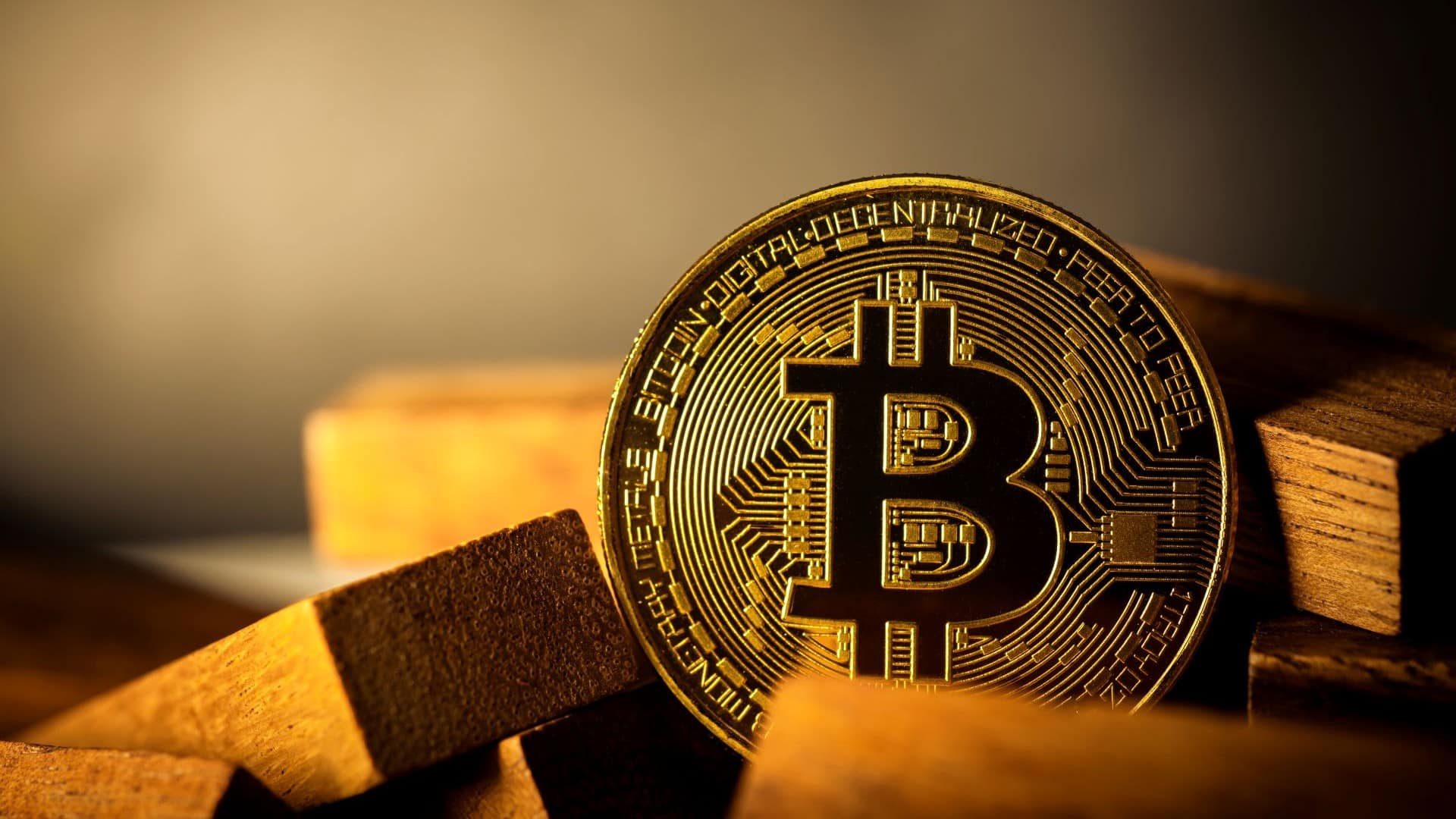 Gold Bitcoin coin