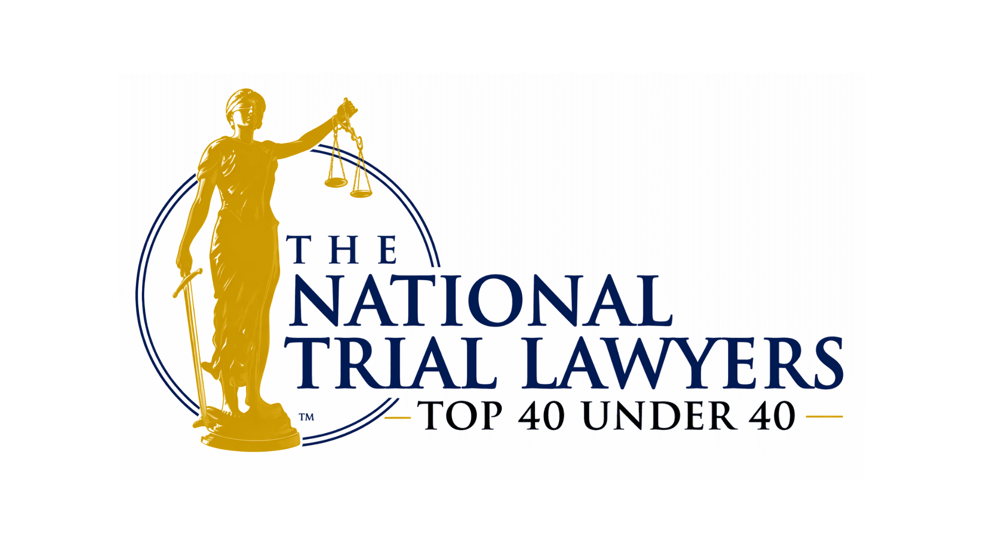 The National Trial Lawyers Top 40 Under 40 badge
