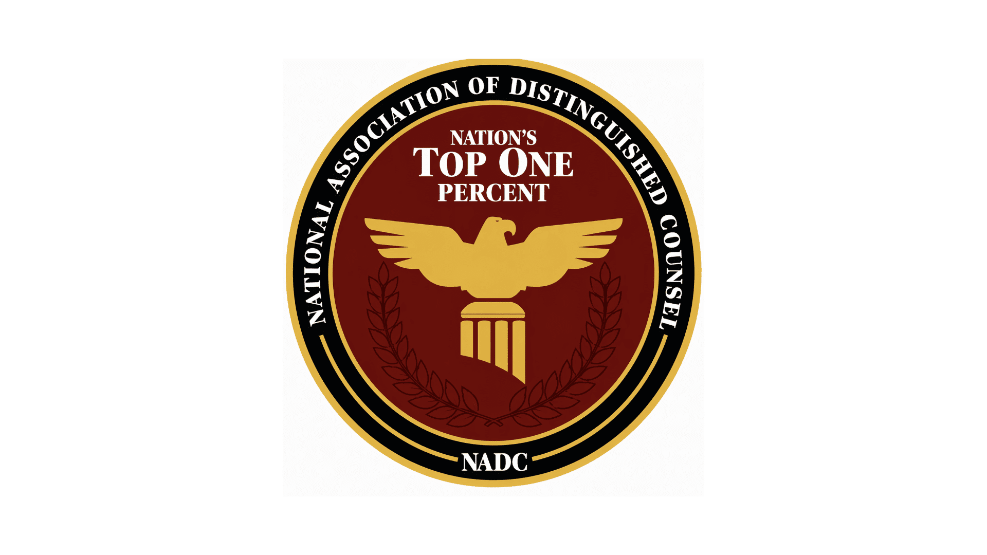 National Association of Distinguished Counsel Nation's Top One Percent badge