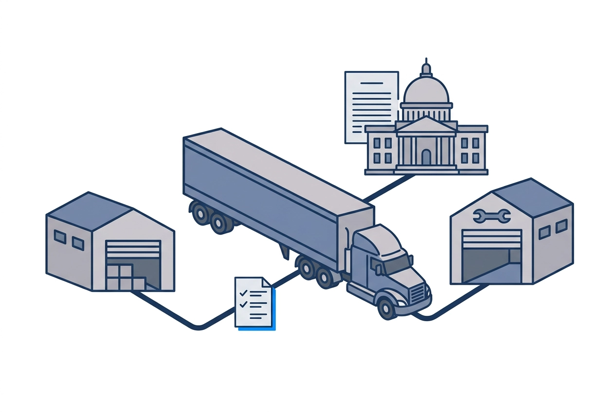 Professional header image for industry analysis: Why Commercial Truck Wrecks Are Fundamentally Different f...