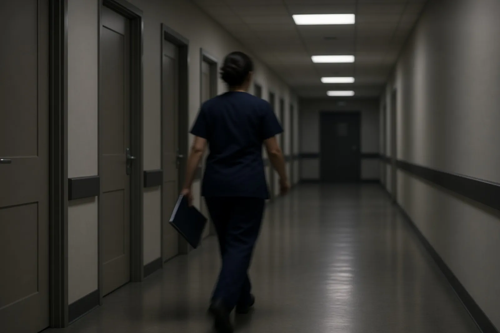 Night hallway in a residential program, illustrating addiction treatment facility negligence claims in Kentucky.
