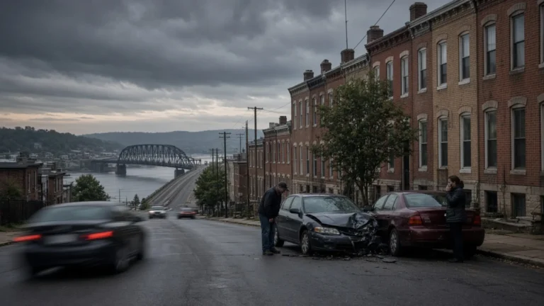 Covington, Kentucky accident scene