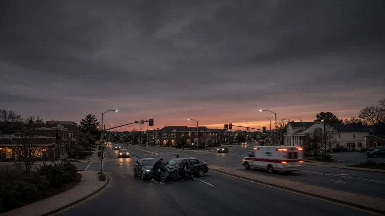 Danville, Kentucky accident scene