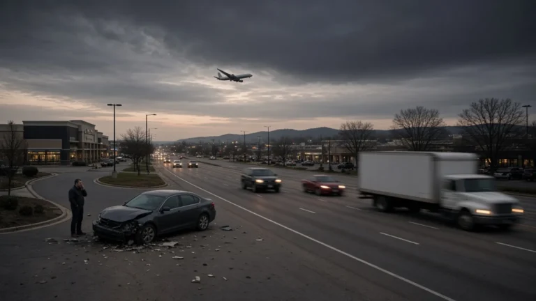 Elsmere, Kentucky accident scene
