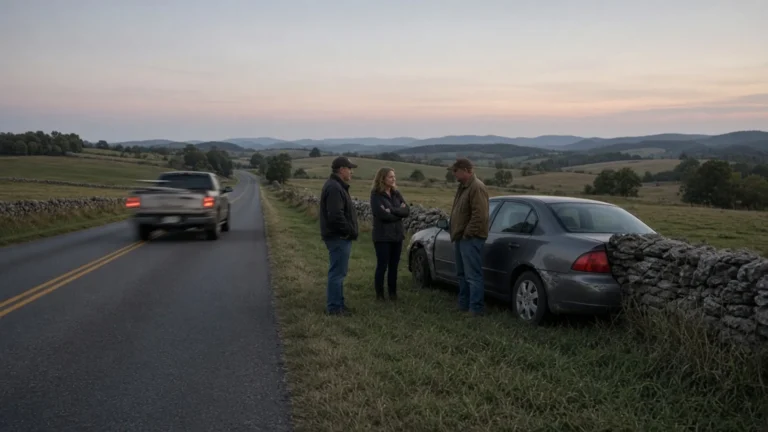 Harrodsburg, Kentucky accident scene