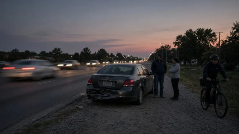 Lexington, Kentucky accident scene