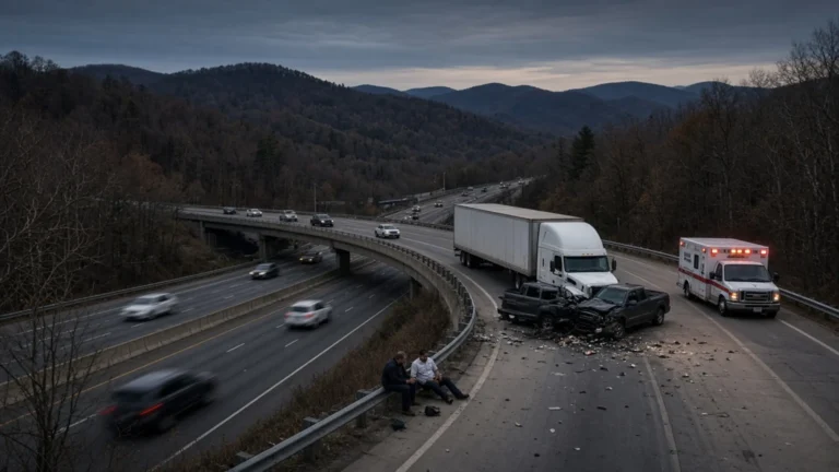 London, Kentucky accident scene