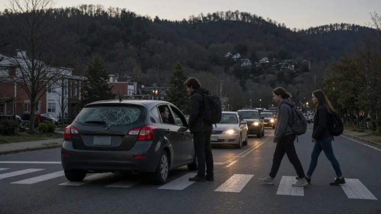 Morehead, Kentucky accident scene