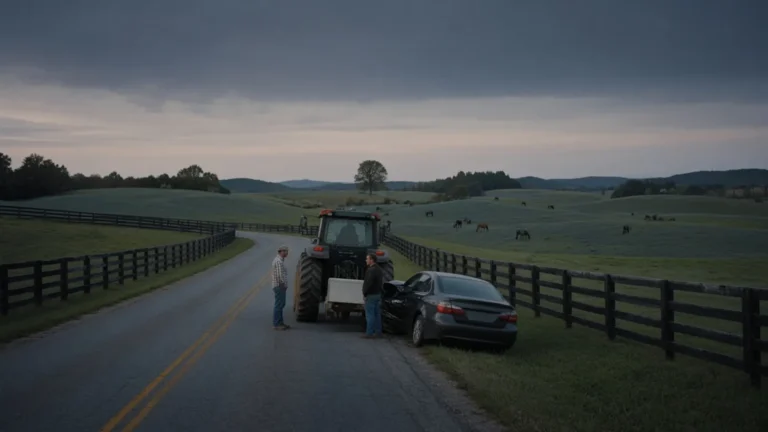 Paris, Kentucky accident scene