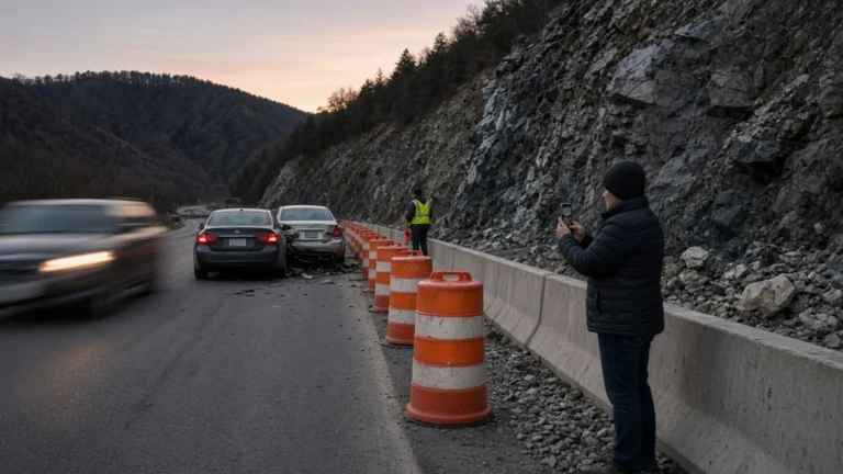 Prestonsburg, Kentucky accident scene