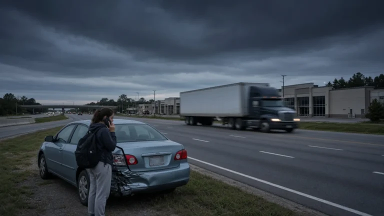 Richmond, Kentucky accident scene